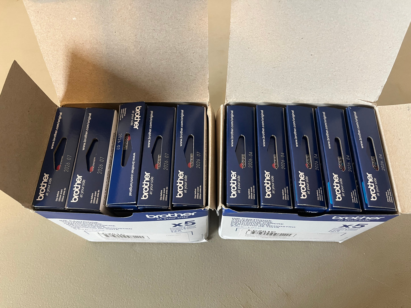 Brother LC201C Cyan Ink Cartridges New in Box (Pack of 10)